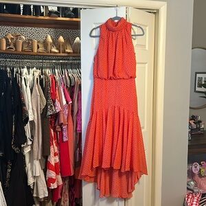 Taylor Polka Dot High-low Dress. Women Size 8